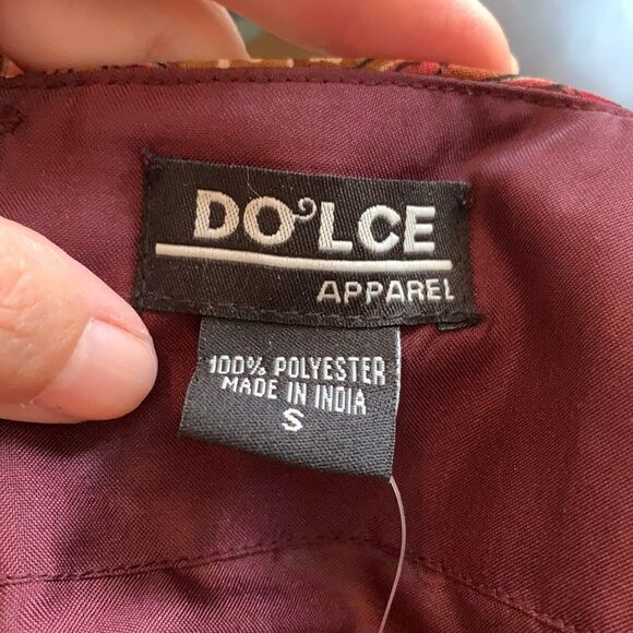 NWT Dolce Apperal beaded‎ paisley fur hem skirt - Picture 7 of 12